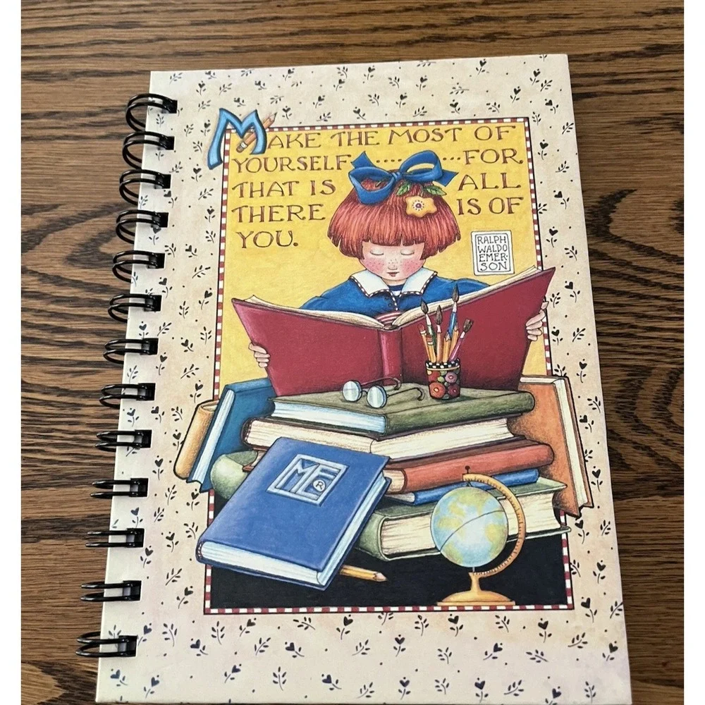 Mary Engelbreit Journal Diary Make The Most Of‎ Yourself Spiral Notebook 30498